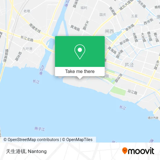 天生港镇 map