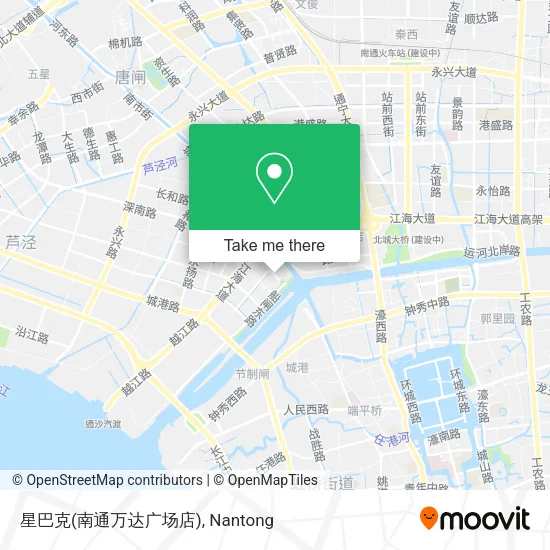 星巴克(南通万达广场店) map