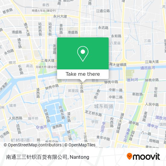 南通三三针织百货有限公司 map
