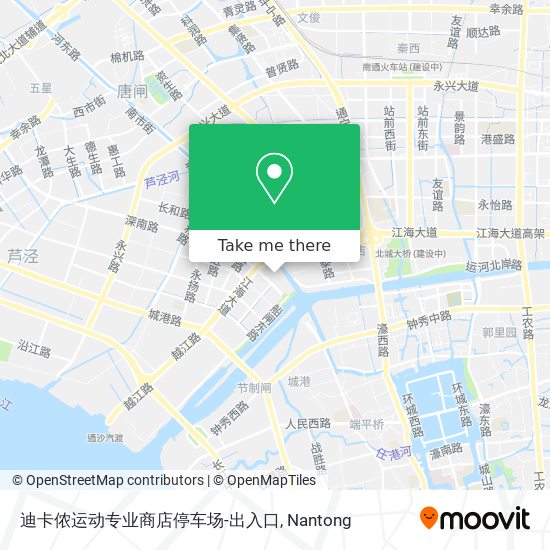 迪卡侬运动专业商店停车场-出入口 map