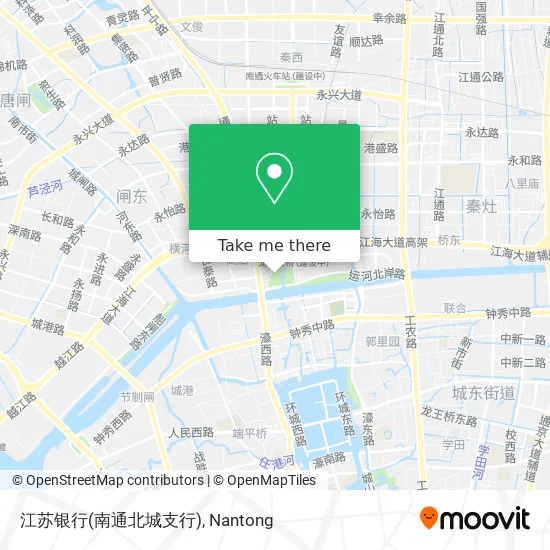 江苏银行(南通北城支行) map
