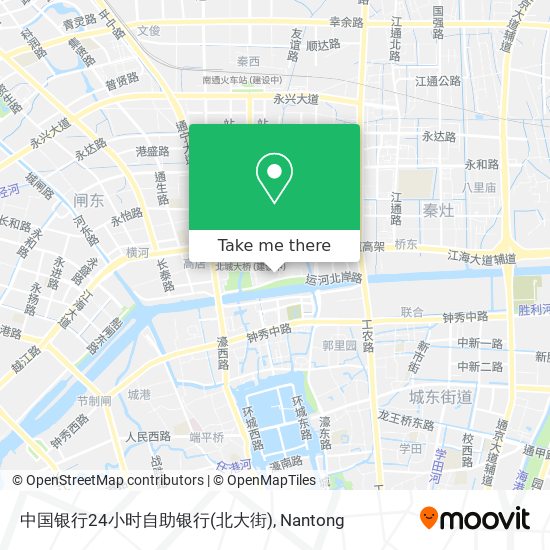 中国银行24小时自助银行(北大街) map