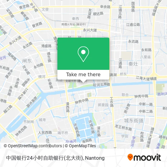 中国银行24小时自助银行(北大街) map