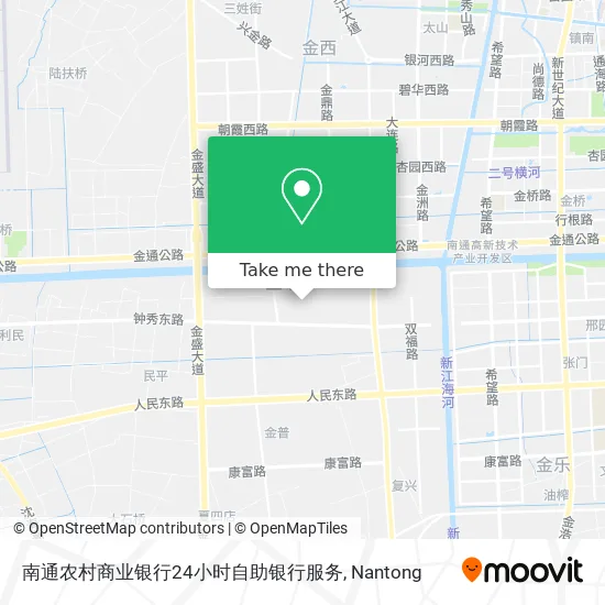 南通农村商业银行24小时自助银行服务 map