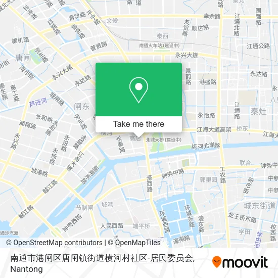 南通市港闸区唐闸镇街道横河村社区-居民委员会 map