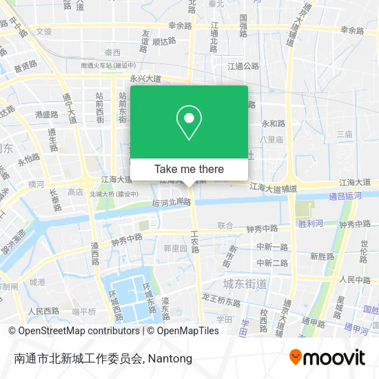 南通市北新城工作委员会 map