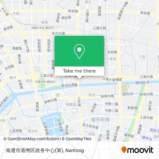 南通市港闸区政务中心(筹) map