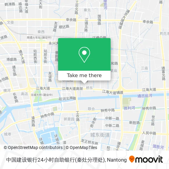 中国建设银行24小时自助银行(秦灶分理处) map