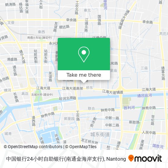 中国银行24小时自助银行(南通金海岸支行) map