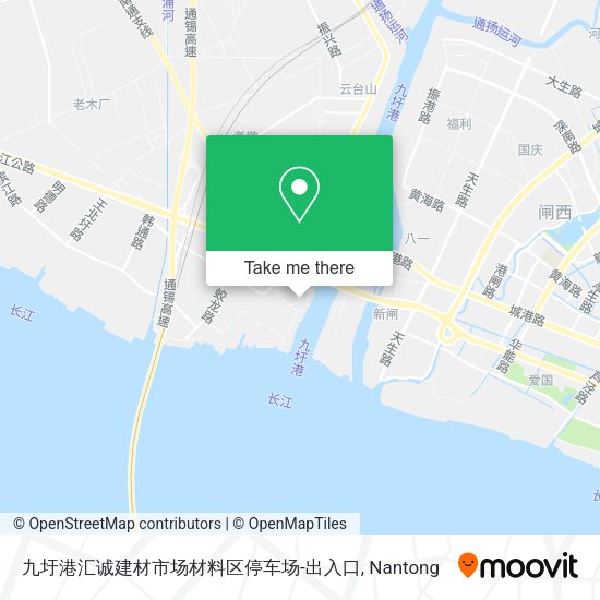 九圩港汇诚建材市场材料区停车场-出入口 map