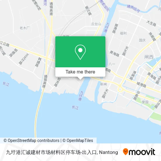 九圩港汇诚建材市场材料区停车场-出入口 map