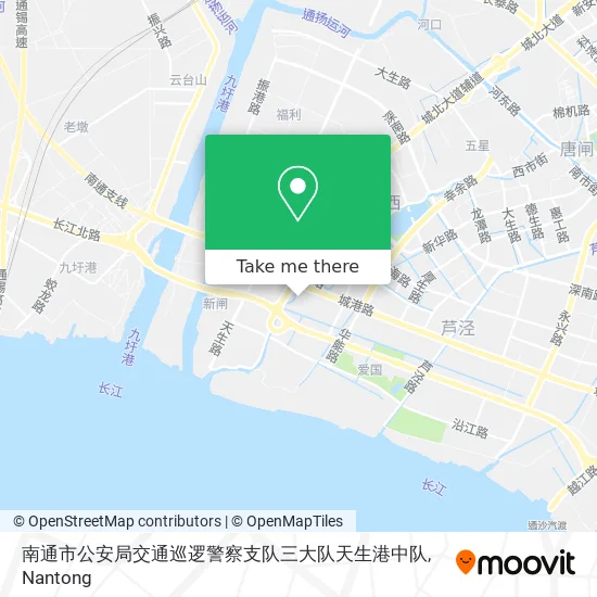 南通市公安局交通巡逻警察支队三大队天生港中队 map