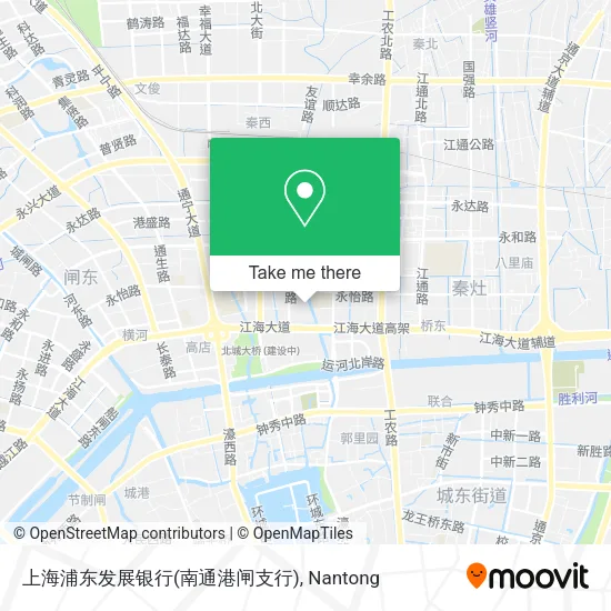 上海浦东发展银行(南通港闸支行) map