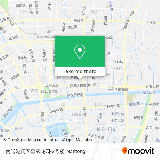 南通港闸区皇家花园-2号楼 map