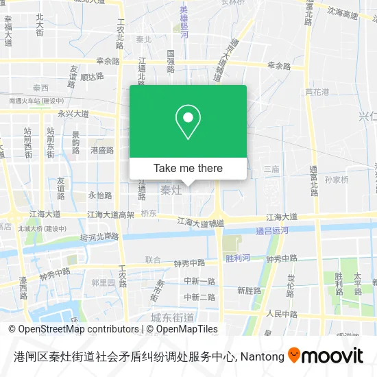 港闸区秦灶街道社会矛盾纠纷调处服务中心 map