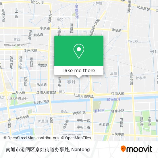 南通市港闸区秦灶街道办事处 map