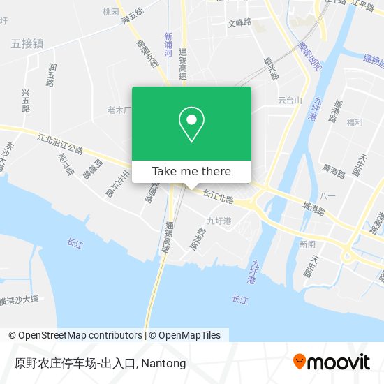 原野农庄停车场-出入口 map