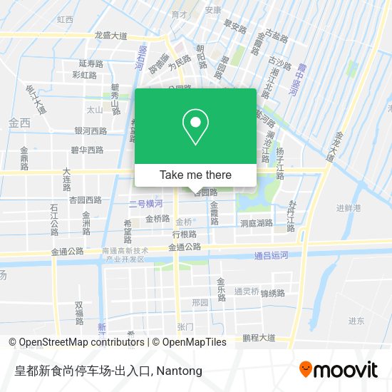 皇都新食尚停车场-出入口 map