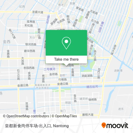 皇都新食尚停车场-出入口 map