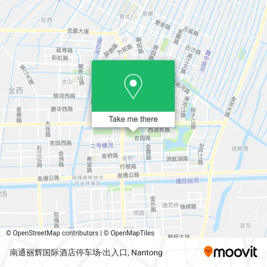 南通丽辉国际酒店停车场-出入口 map