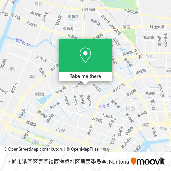 南通市港闸区唐闸镇西洋桥社区居民委员会 map