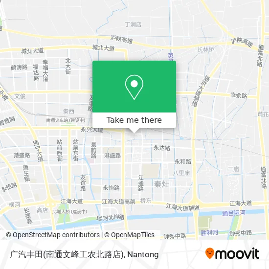 广汽丰田(南通文峰工农北路店) map