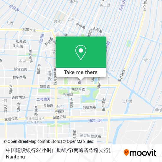 中国建设银行24小时自助银行(南通碧华路支行) map