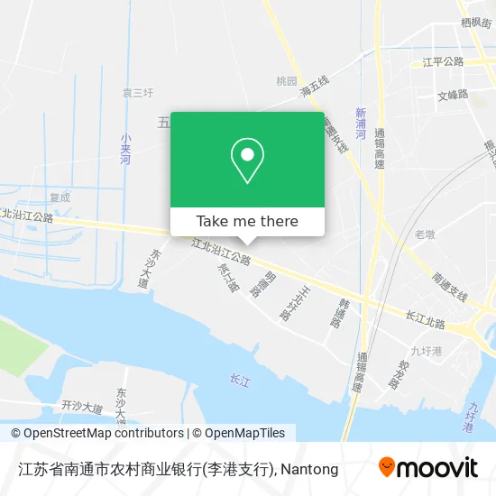 江苏省南通市农村商业银行(李港支行) map