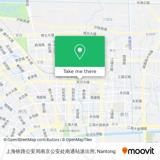 上海铁路公安局南京公安处南通站派出所 map