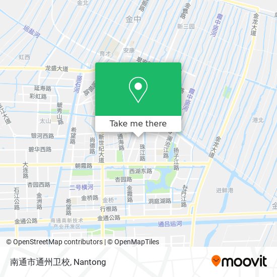 南通市通州卫校 map