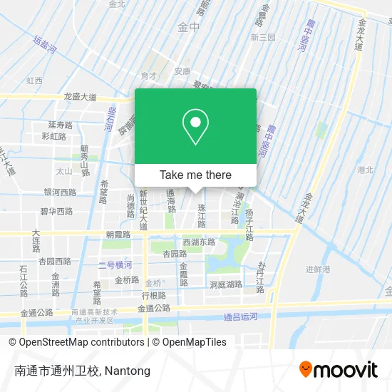 南通市通州卫校 map