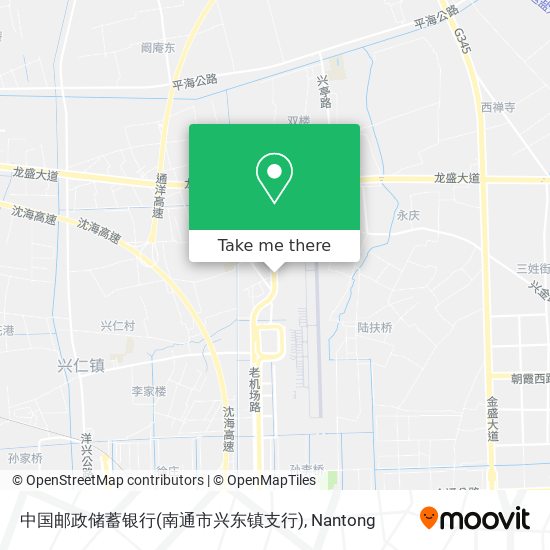中国邮政储蓄银行(南通市兴东镇支行) map