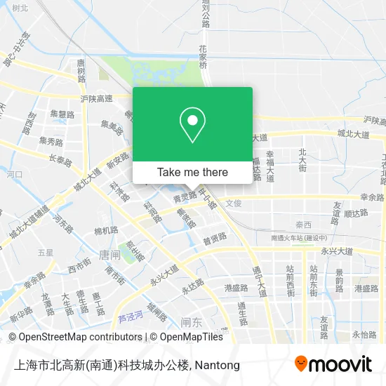 上海市北高新(南通)科技城办公楼 map