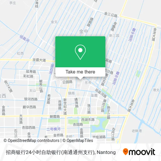 招商银行24小时自助银行(南通通州支行) map