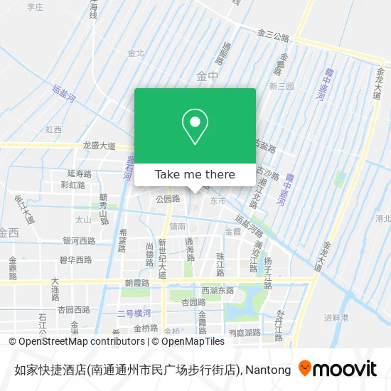 如家快捷酒店(南通通州市民广场步行街店) map