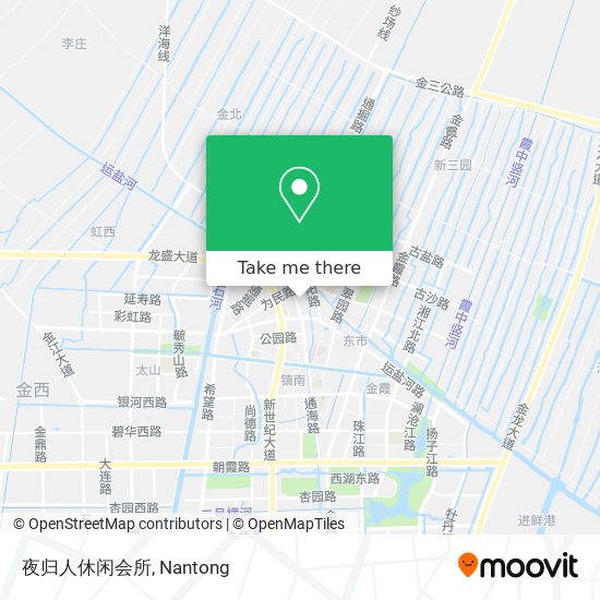 夜归人休闲会所 map