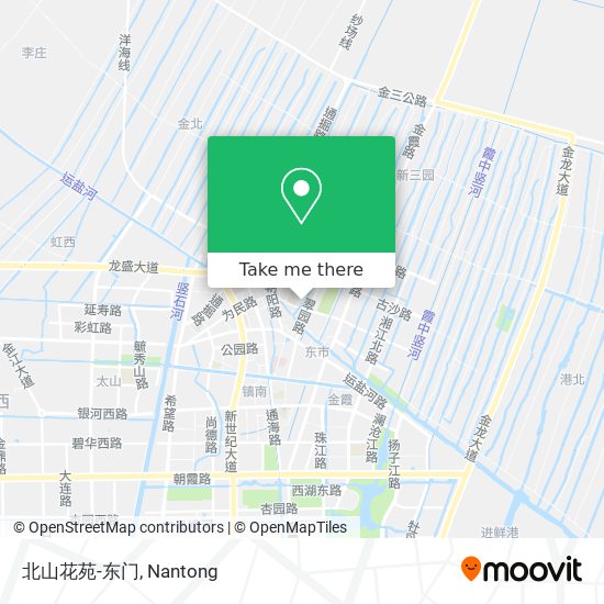 北山花苑-东门 map