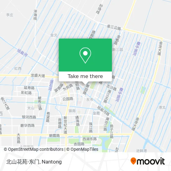 北山花苑-东门 map