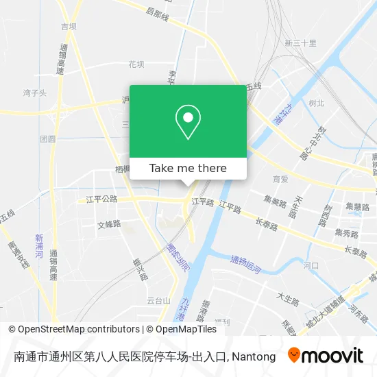 南通市通州区第八人民医院停车场-出入口 map