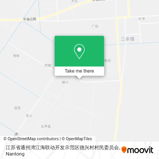 江苏省通州湾江海联动开发示范区德兴村村民委员会 map