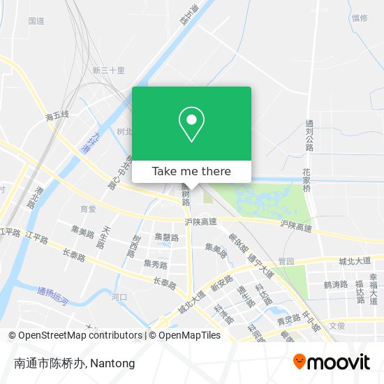 南通市陈桥办 map