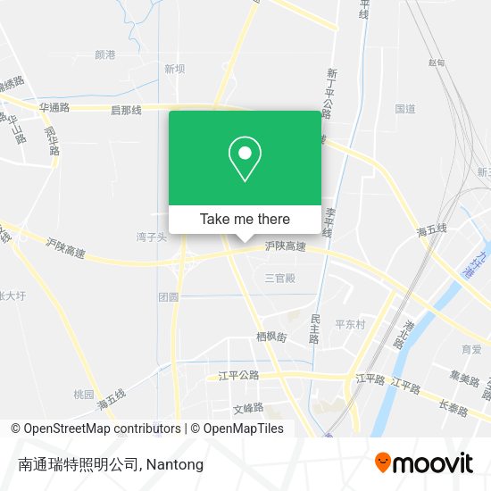 南通瑞特照明公司 map