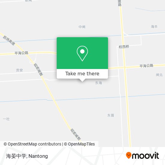 海晏中学 map