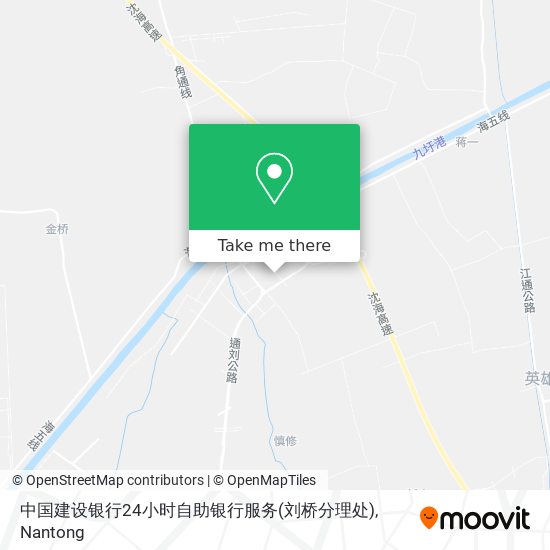 中国建设银行24小时自助银行服务(刘桥分理处) map