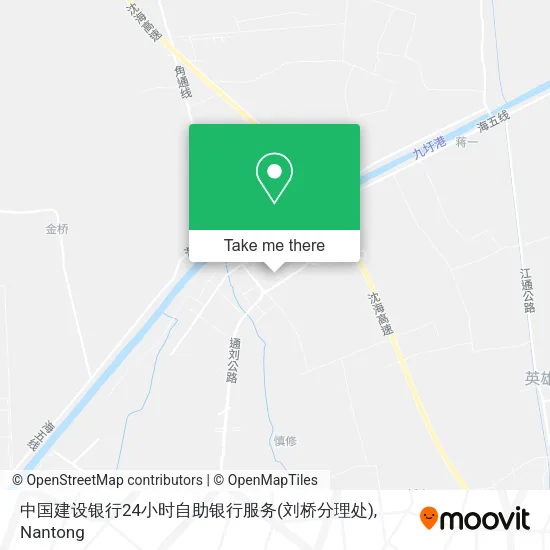 中国建设银行24小时自助银行服务(刘桥分理处) map