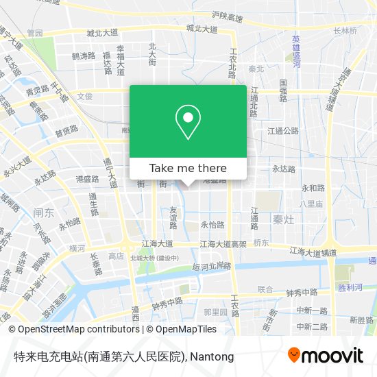 特来电充电站(南通第六人民医院) map