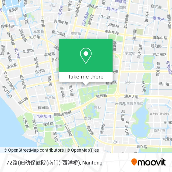 72路(妇幼保健院(南门)-西洋桥) map