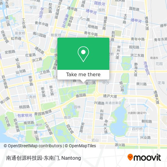 南通创源科技园-东南门 map