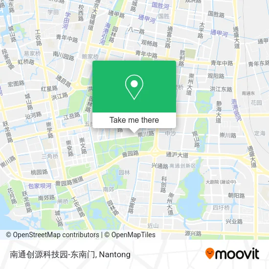 南通创源科技园-东南门 map