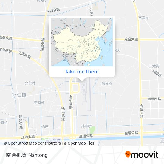 南通机场 map